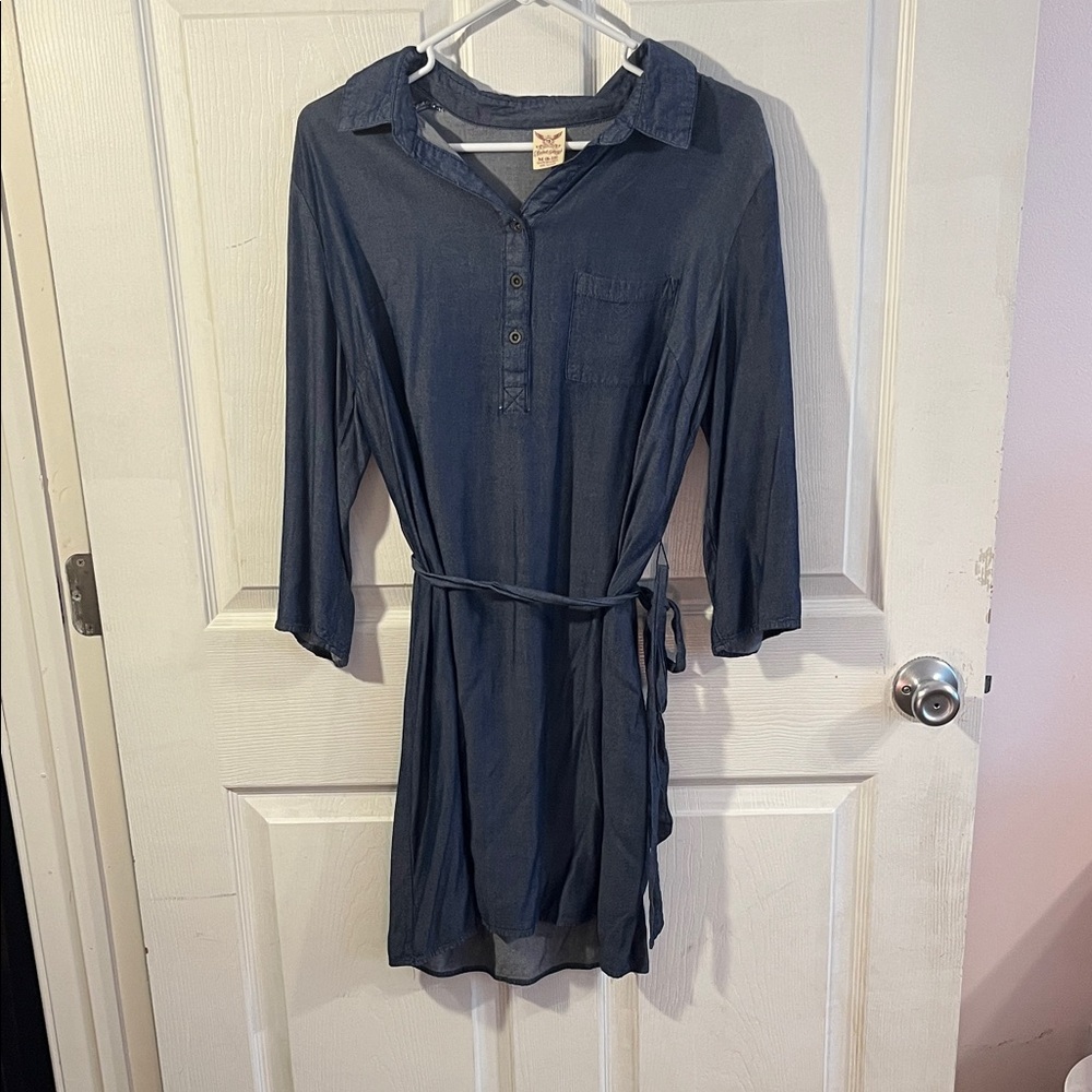 Faded Glory Blue Shirt Dress